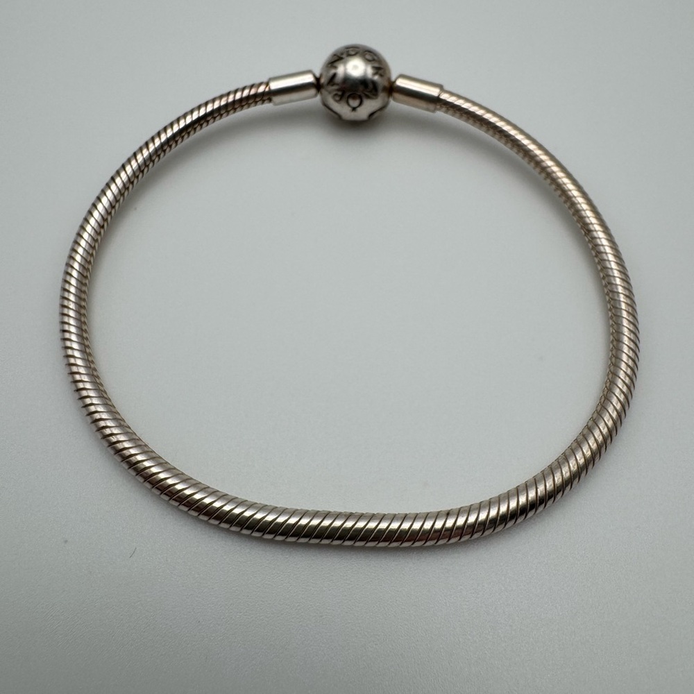 Sterling Silver 925 Pandora Moments Snake Chain Bracelet
